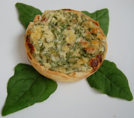 quiche espinafre e queijo